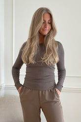 JXFreya LS Rib Tee - Morel