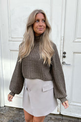 JXKelvy LS Chunk Crew Neck Knit - Morel