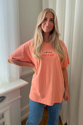 JXKayle SS Oversize Tee - Burnt Coral