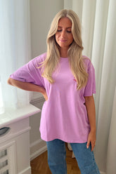 JXKayle SS Oversize Tee - Violet Tulle