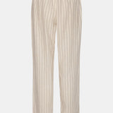 HannahIC Pants - Beige Linen Pinstripe