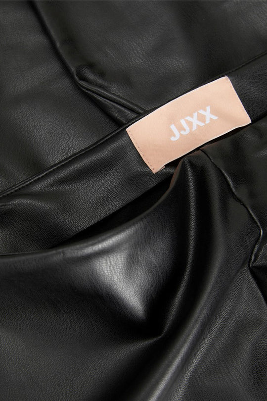 JXMegan Faux Leather Leggings - Black