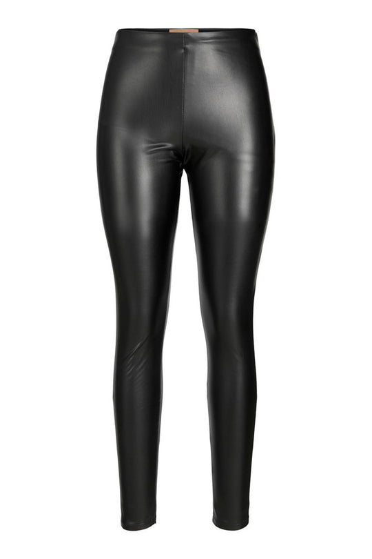 JXMegan Faux Leather Leggings - Black