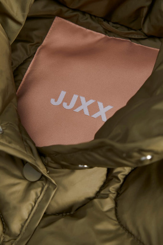 JXNova Shiny Quilted Jacket - Burnt Olive