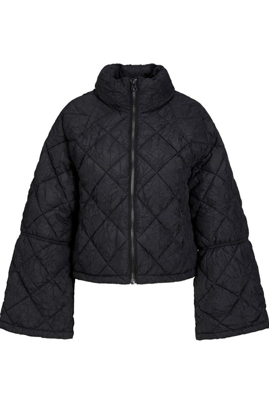 JXUma Short Quilted Jacket - Black