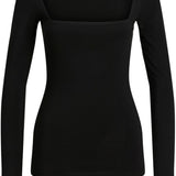 JXMille LS Square Neck Tee - Black