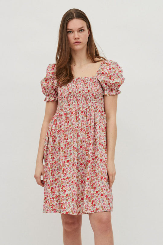 VIFlows Squareneck 2/4 Dress - Cloud Dancer