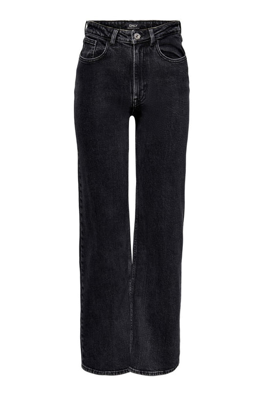 ONLJuicy HW Wide Leg Pants - Black Denim