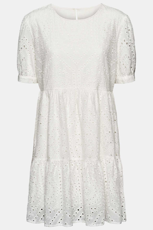 VilmaIC Dress - White Embroidery