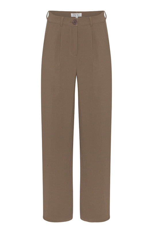 SelmaIC Wide Pants - Dark Taupe