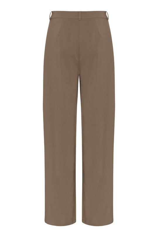 SelmaIC Wide Pants - Dark Taupe