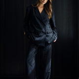 SignatureIC Double Breasted Blazer - Black