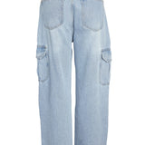 NMAlexa NW Cargo Jeans - Light Blue Denim
