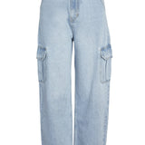 NMAlexa NW Cargo Jeans - Light Blue Denim