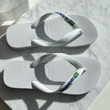 Havaianas Brasil Logo Flip Flop - White