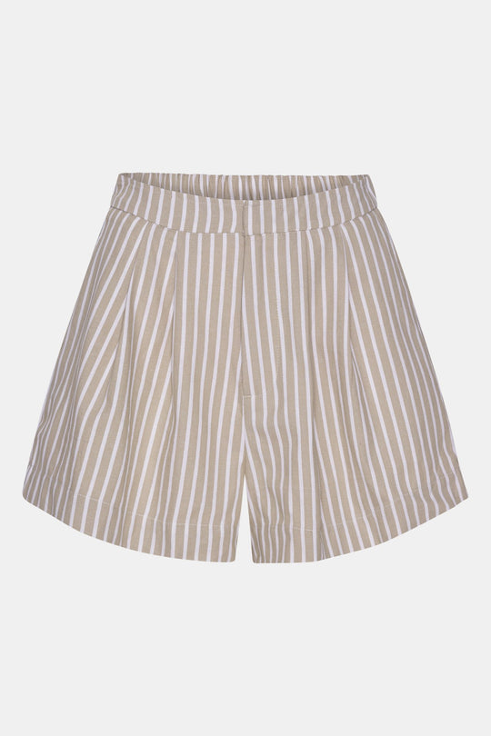AlbaIC Shorts - Beige Stripe