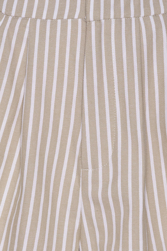 AlbaIC Shorts - Beige Stripe