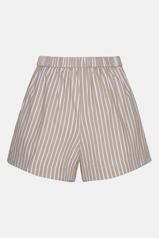 AlbaIC Shorts - Beige Stripe