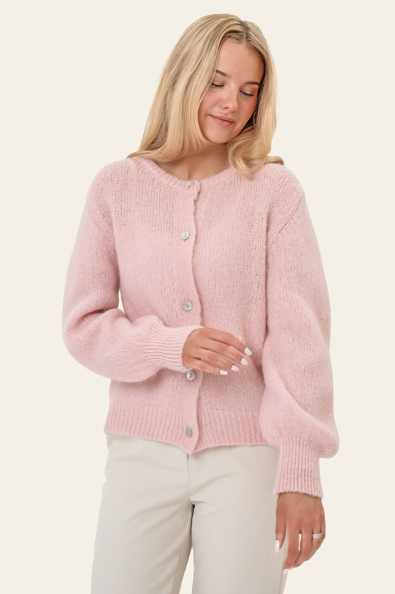 IdaIC Cardigan - Light Pink – en.byic.com