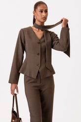 YaraIC Blazer (Preorder del. week 45) - Dark Brown