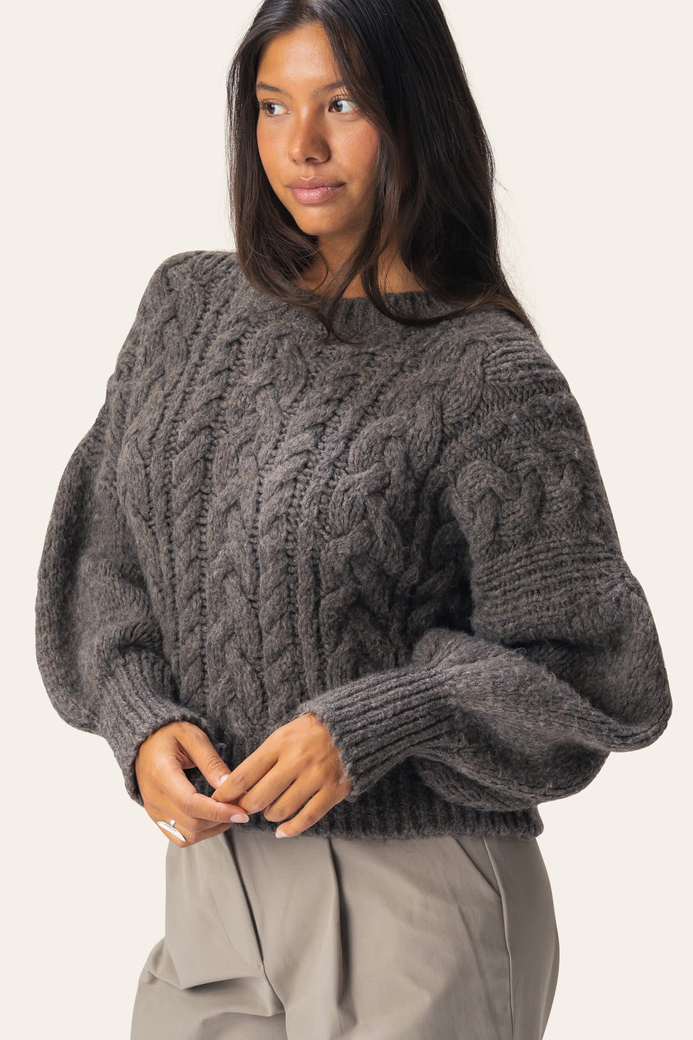 NoraIC Sweater - Brown – en.byic.com