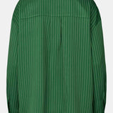 LivaIC Shirt - Dark Green Pinstripe