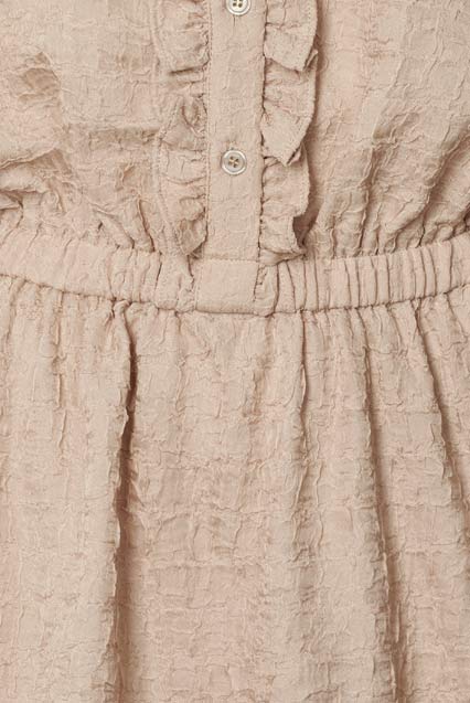 ElieaIC Ruffle Dress - Beige