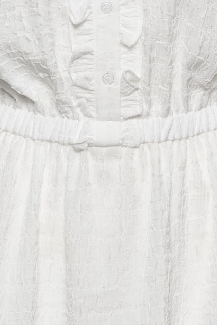 ElieaIC Ruffle Dress - White
