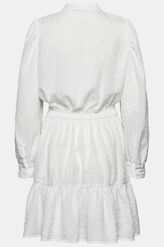 ElieaIC Ruffle Dress - White