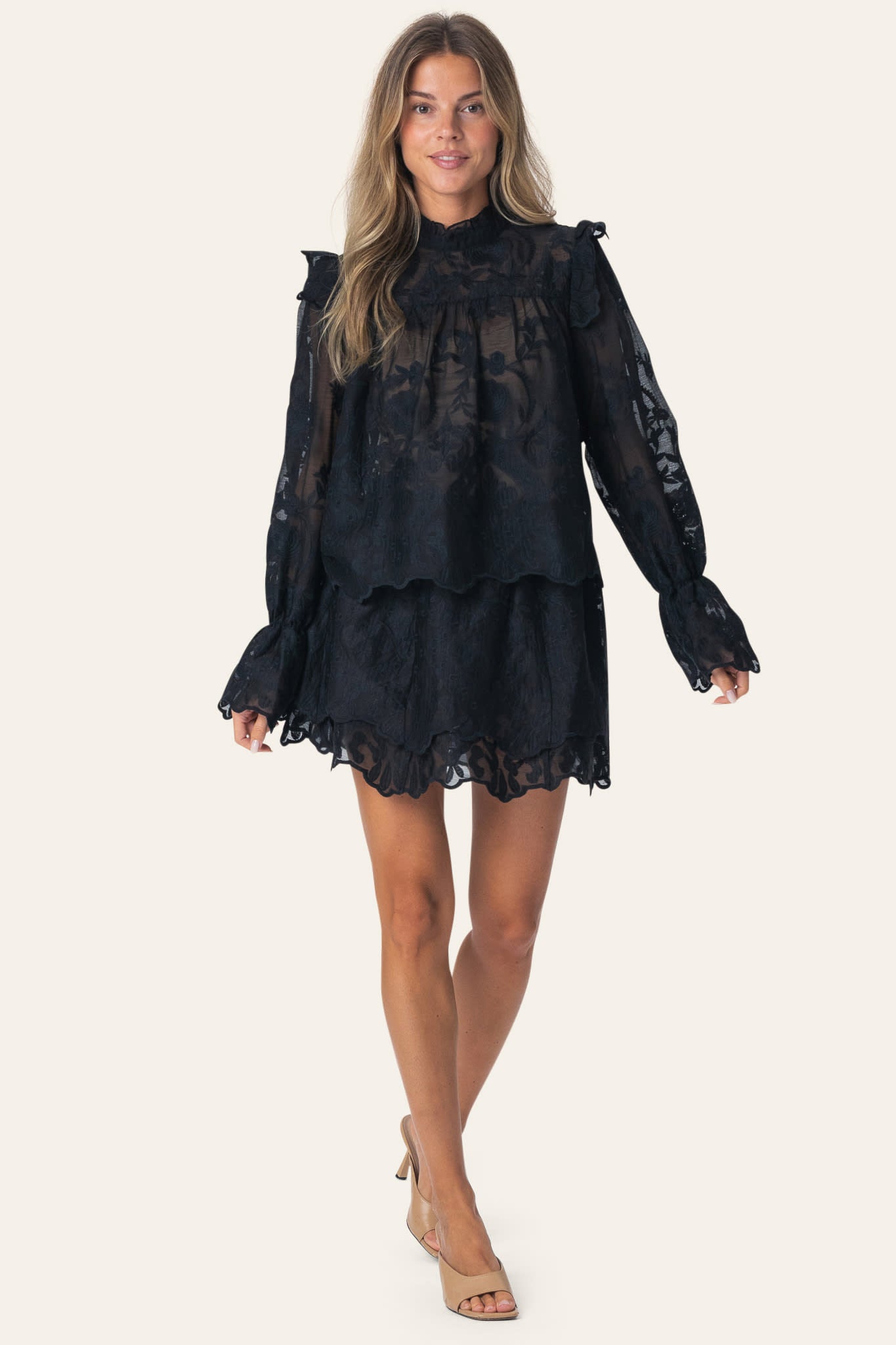 Byic EllinorIC Lace Shirt - Vintage Black – en.byic.com
