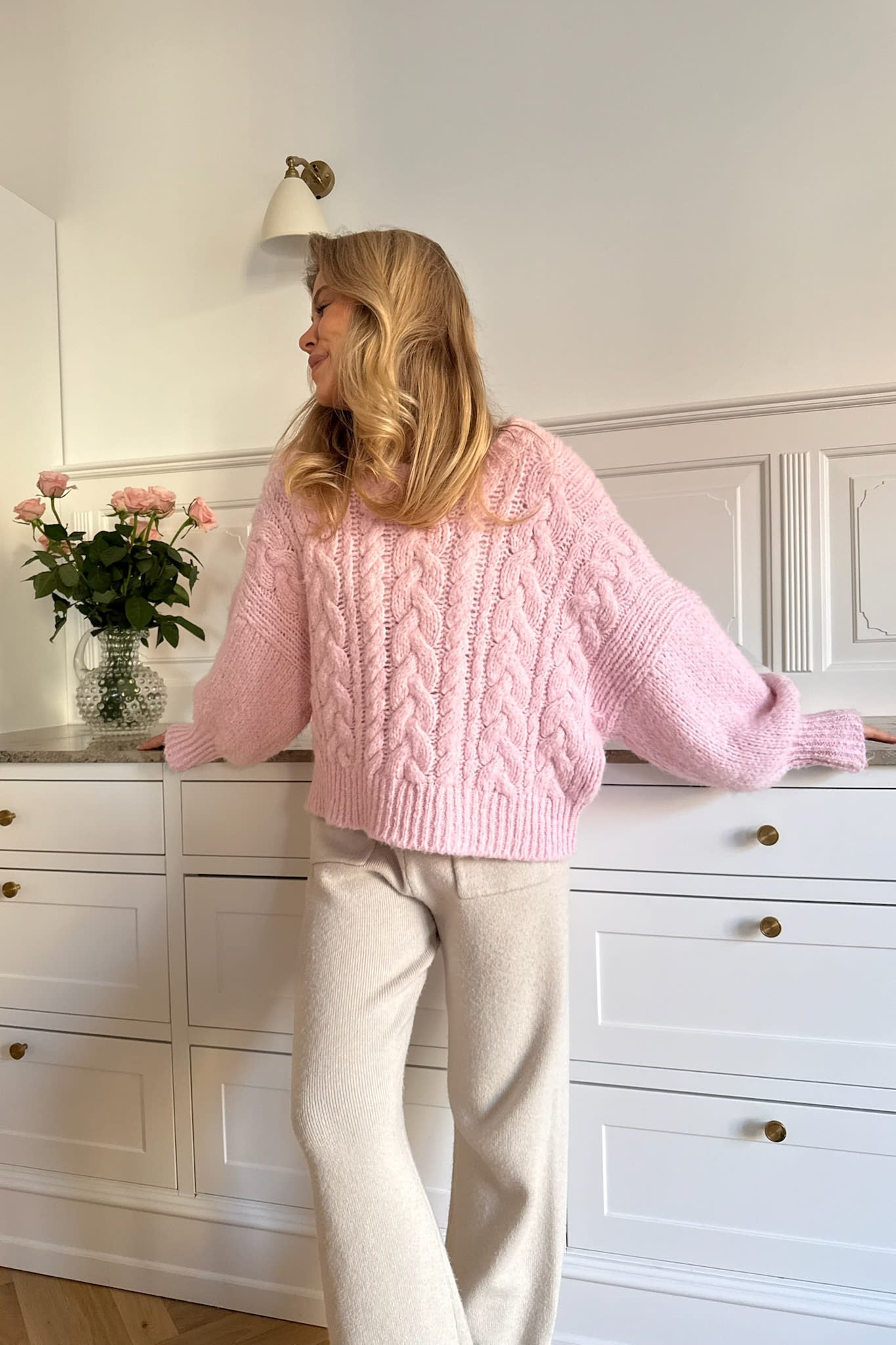 NoraIC Sweater - Light Pink – en.byic.com