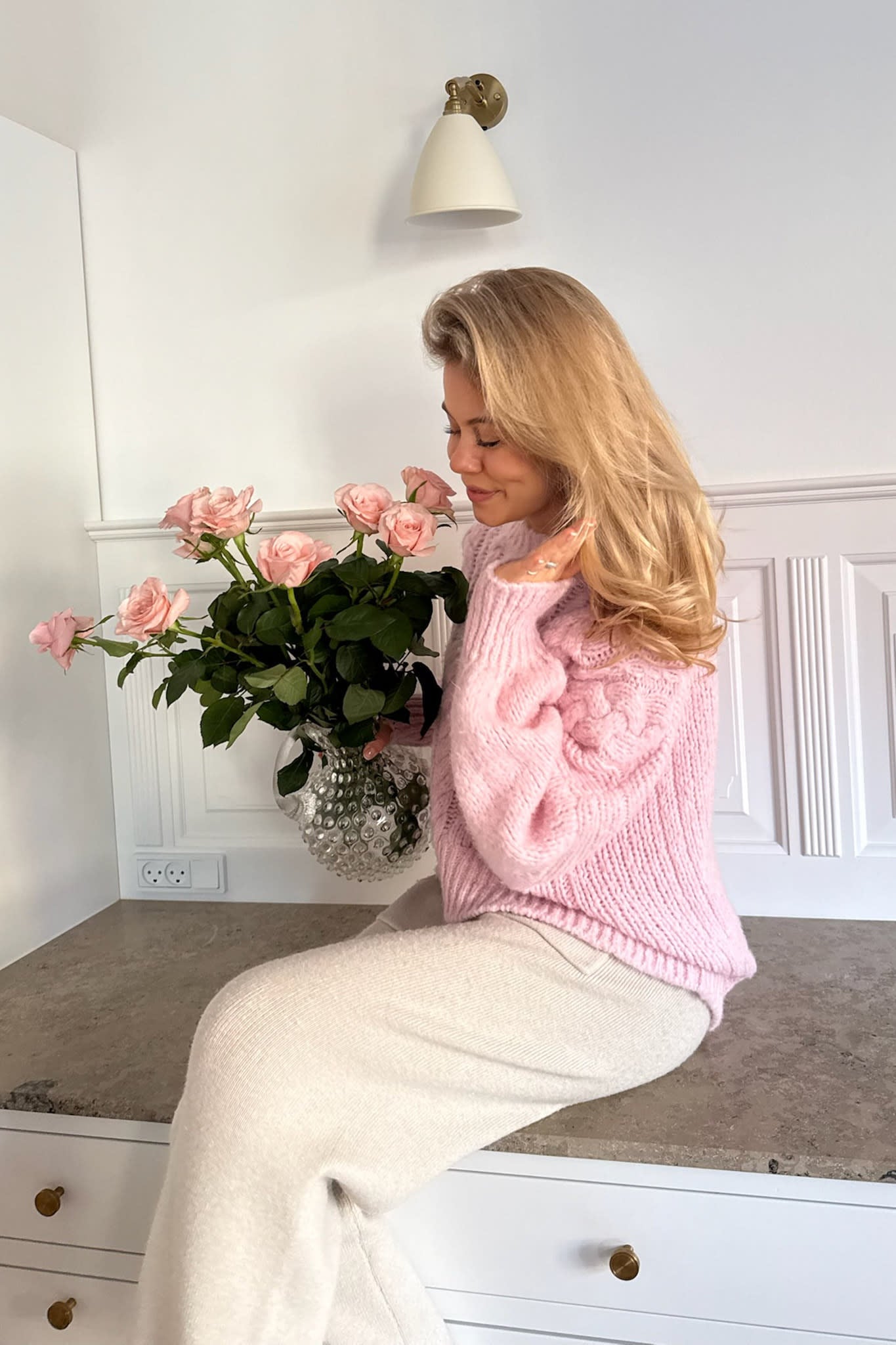 NoraIC Sweater - Light Pink – en.byic.com