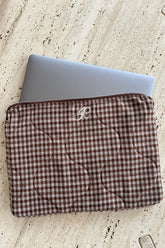 EmilieIC Computer Sleeve - Brown Checks