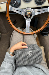 EmilieIC Mini Cosmetic Bag - Black Checks