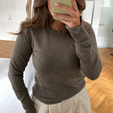 JXLara Soft Crew Neck Knit - Brindle