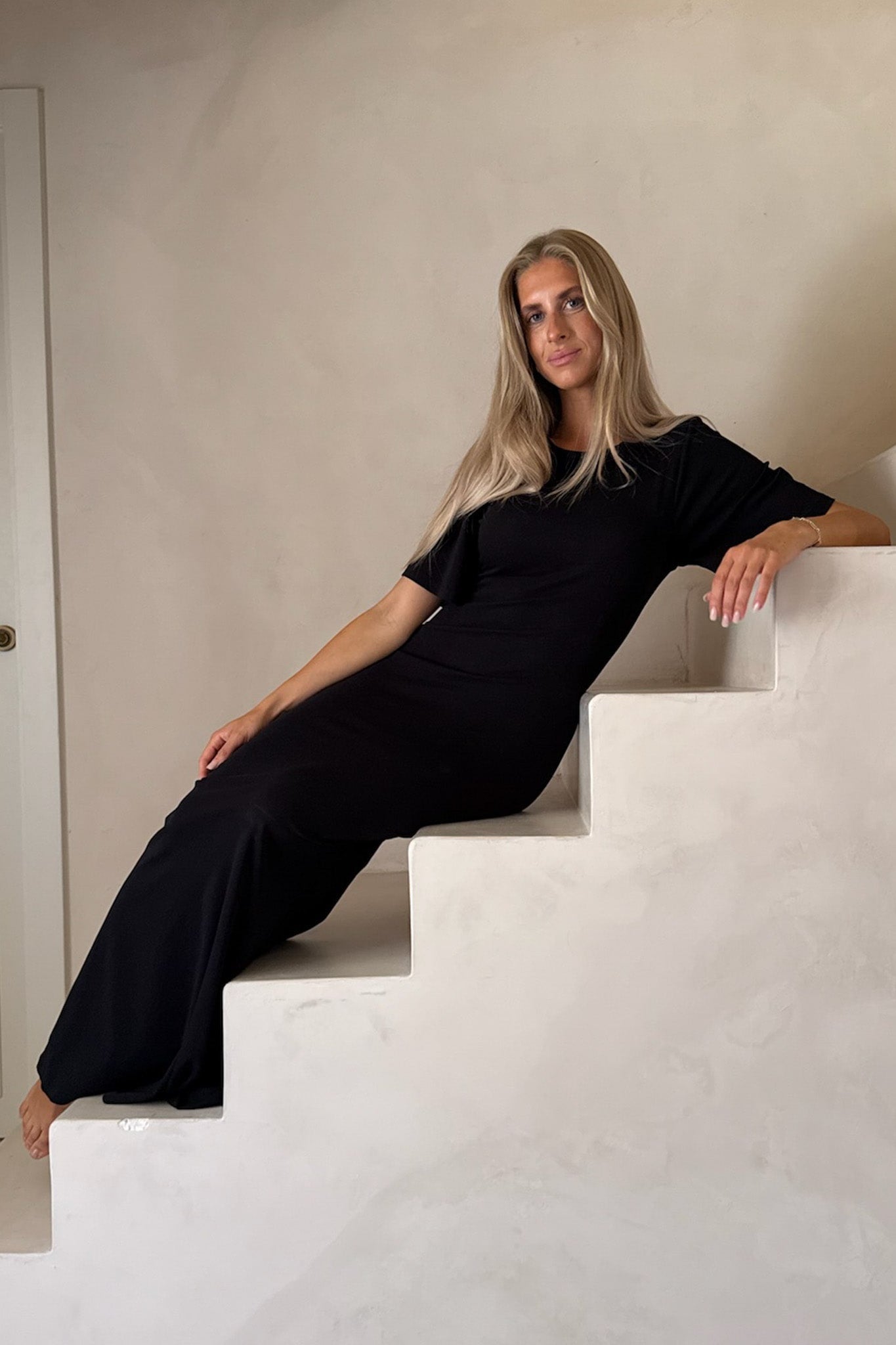 SelmaIC Tshirt Dress - Black – en.byic.com