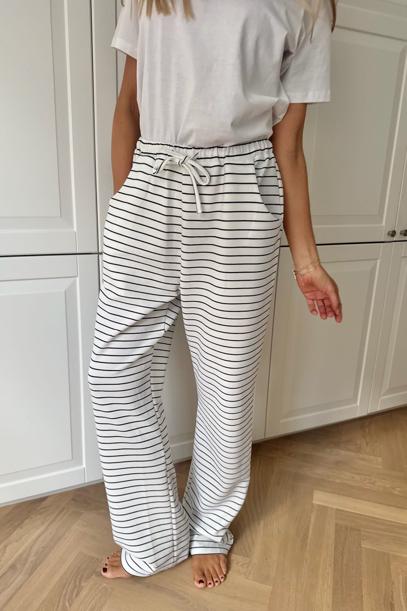 KayaIC Pants - White Black Stripes – en.byic.com