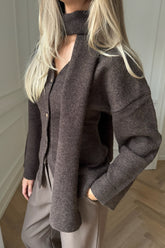 EllenIC Scarf - Dark Brown