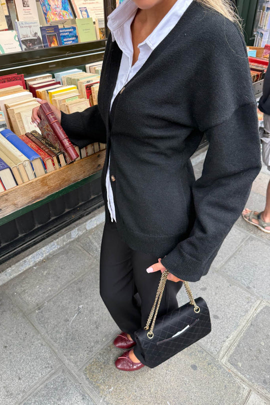 KarmaIC Fitted Cardigan - Black