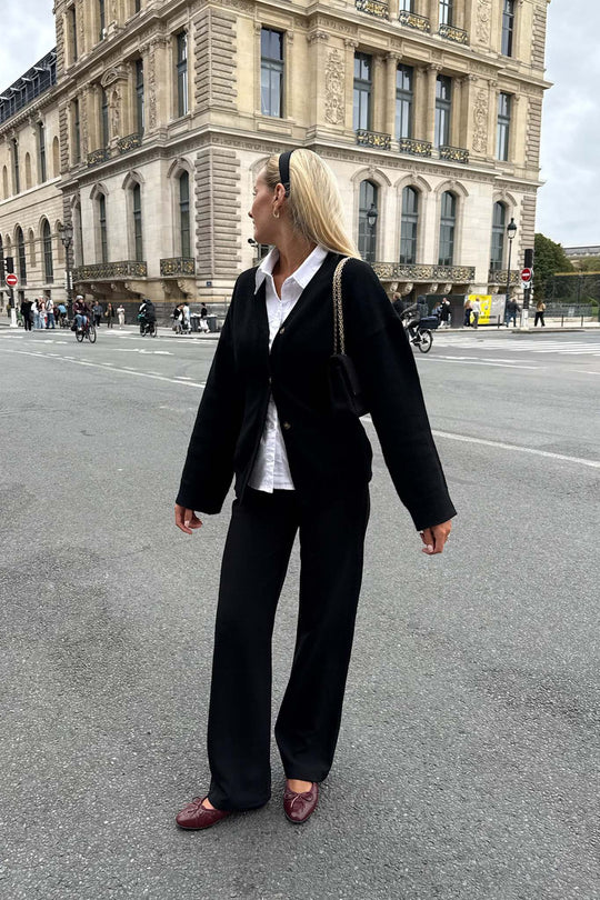 KarmaIC Fitted Cardigan - Black