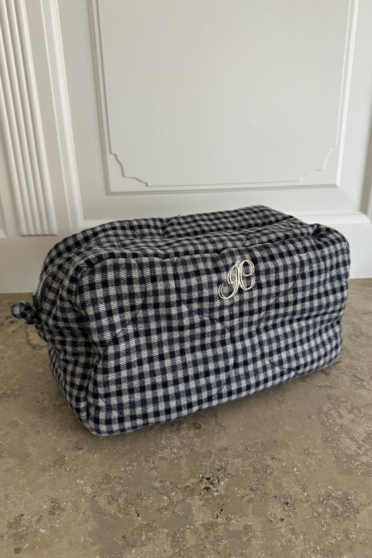 EmilieIC Cosmetic Bag - Navy Checks