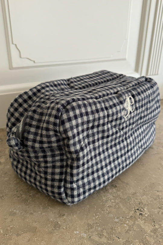 EmilieIC Cosmetic Bag - Navy Checks