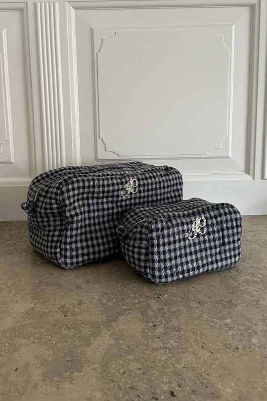 EmilieIC Cosmetic Bag - Navy Checks