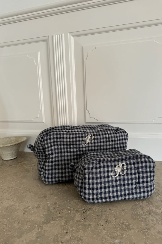 EmilieIC Cosmetic Bag - Navy Checks