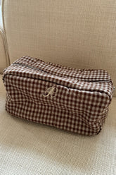 EmilieIC Cosmetic Bag - Brown Checks