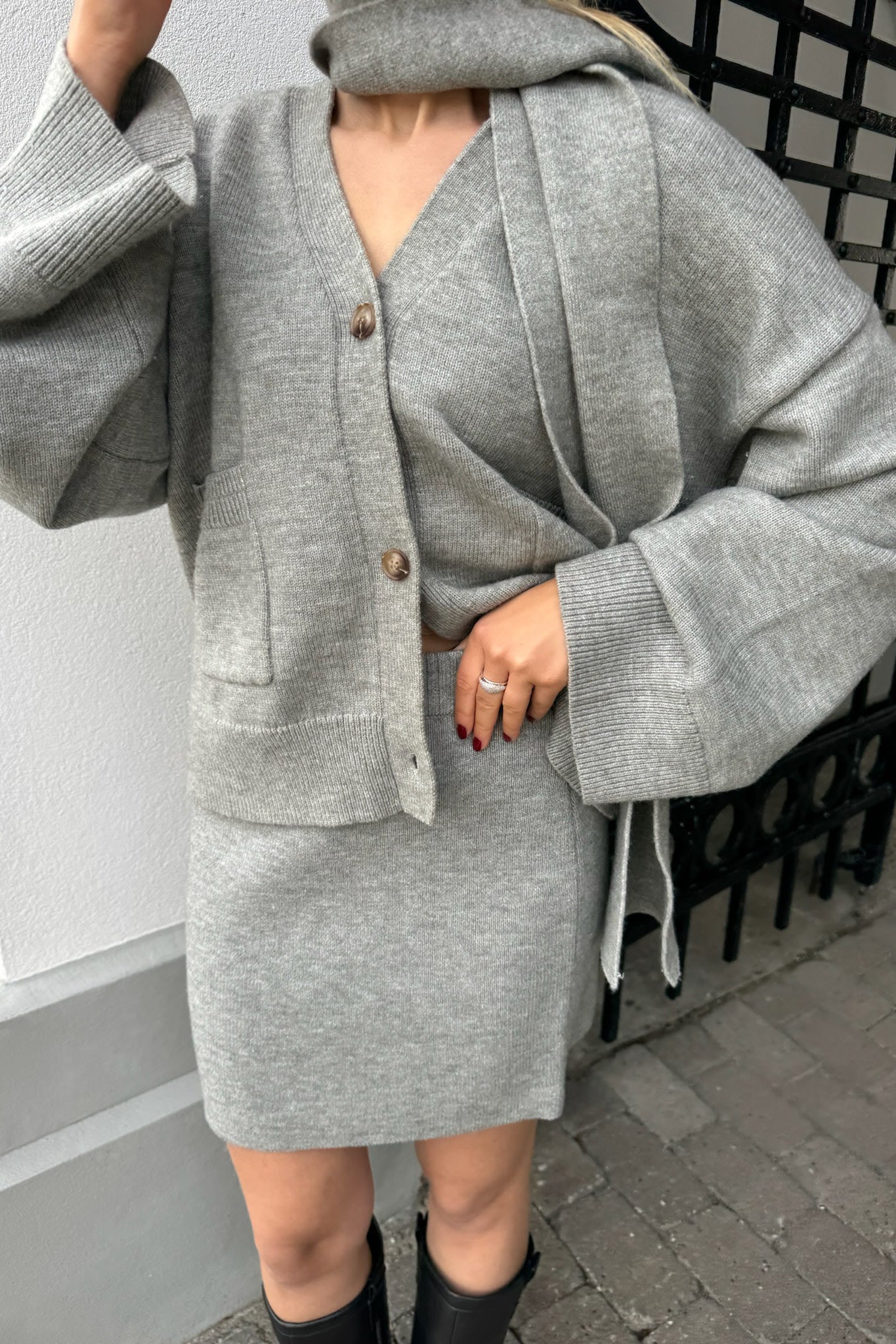 MollyIC Cardigan - Grey – en.byic.com