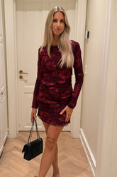 MajaIC Mesh Dress - Bordeaux