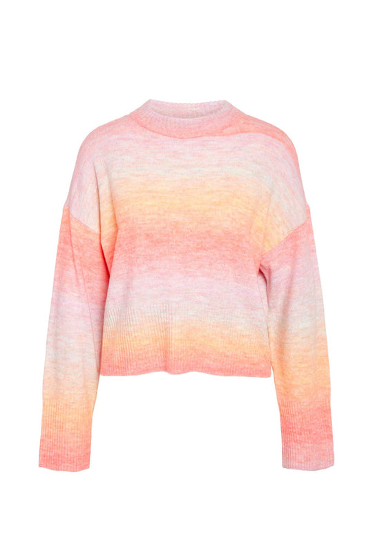 NMLiva LS ONeck Knit - Flamingo Pink