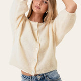 IdaIC 3/4 Cardigan - White