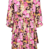 Danni Dress - Pink Choco Print